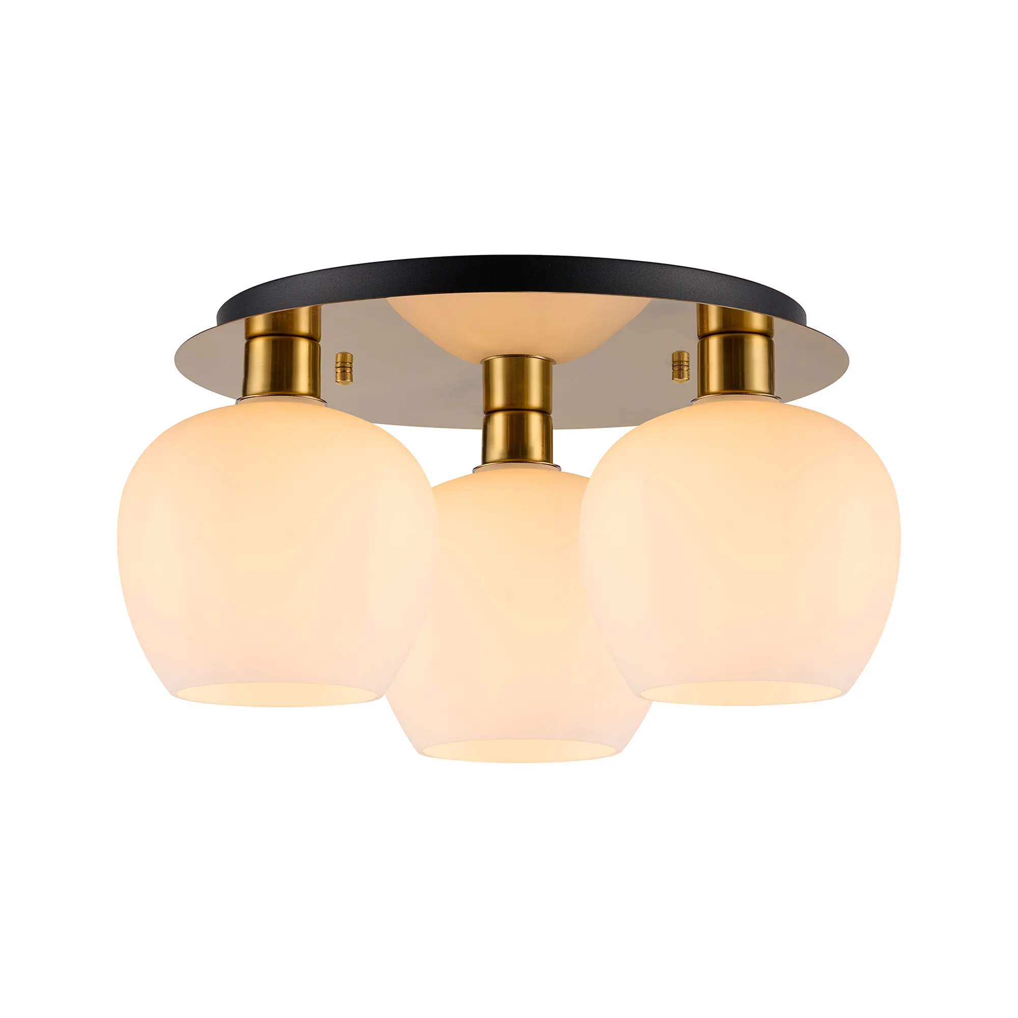 Lori Antique Gold Ceiling Lights Deco Flush Fittings